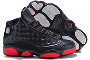 Women Jordan 13 Black/Red